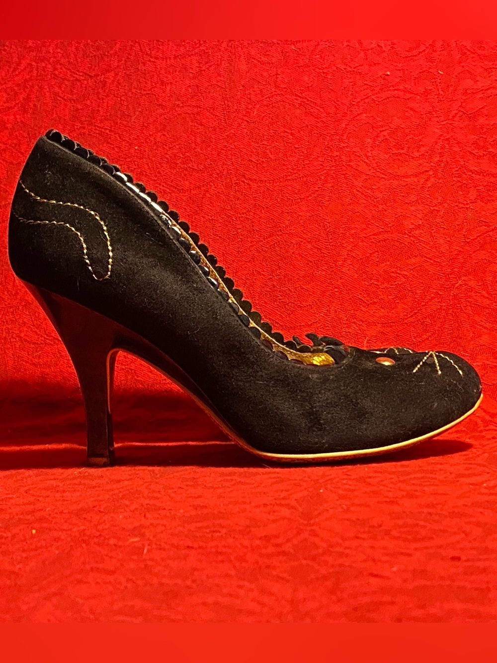 Reserved karensuefoster black cat pumps, 7 - Picture 8 of 15